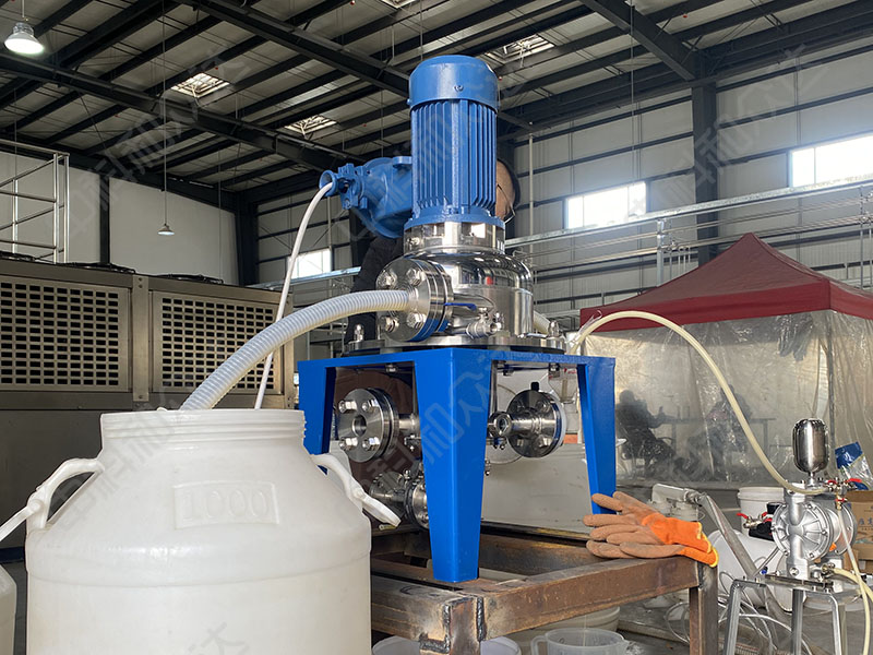 C180萃取離心機在某客戶發(fā)酵液萃取分離車間中試